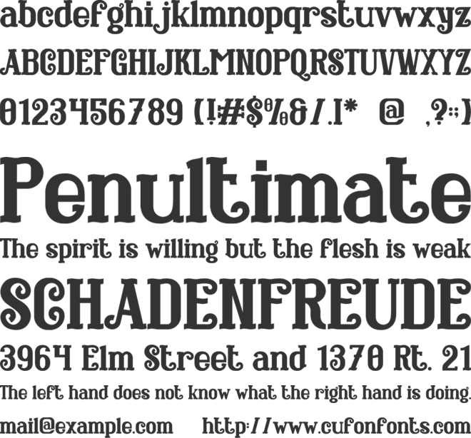 Santa Miracle font preview