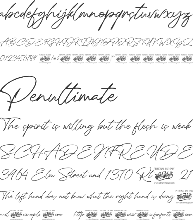 Photorichies font preview