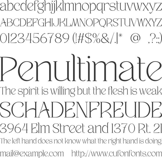 Velisse font preview