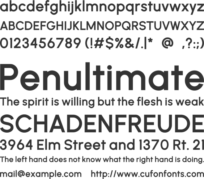 Velant font preview