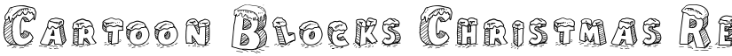 Cartoon Blocks Christmas Regular font