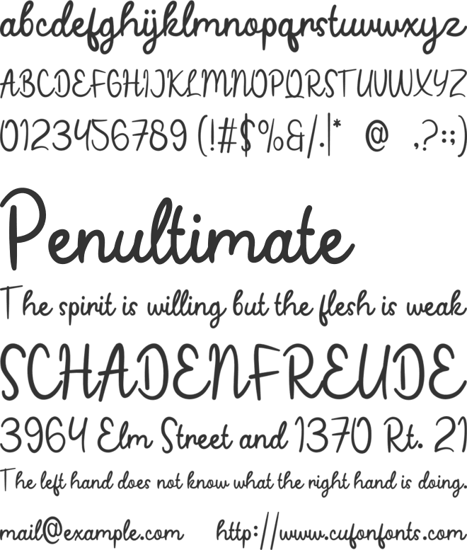 Sweete Line font preview