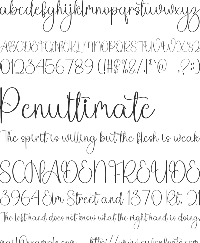 Hustle font preview