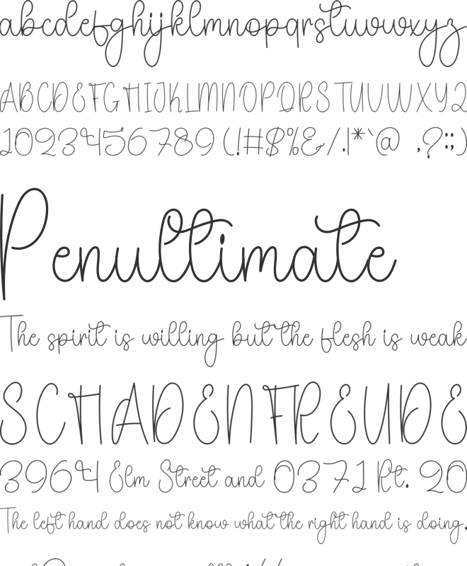 Good Amazing font preview