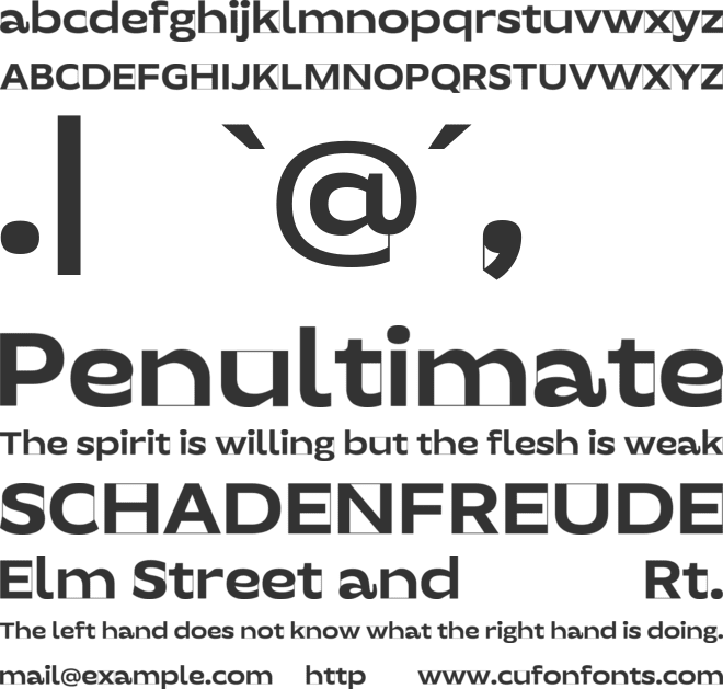 UT Noxdev Close font preview