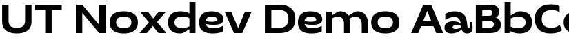 UT Noxdev Demo font