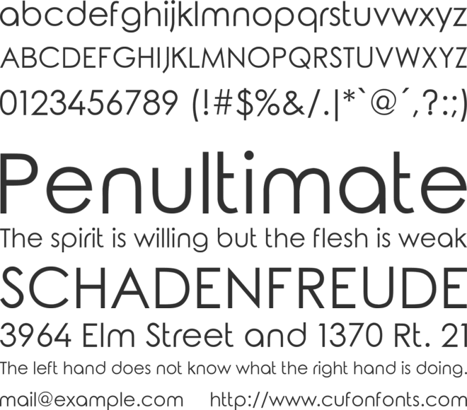 Rounded Elegance font preview