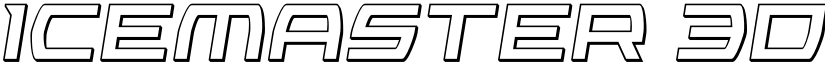 Icemaster 3D Semi-Italic font