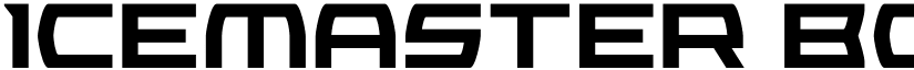 Icemaster Bold font