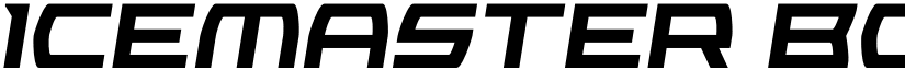 Icemaster Bold Semi-Italic font