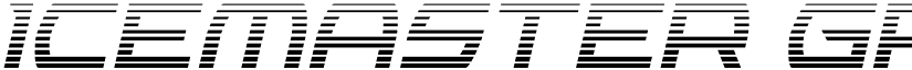 Icemaster Gradient Italic font