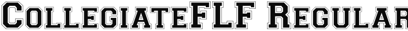 CollegiateFLF Regular font