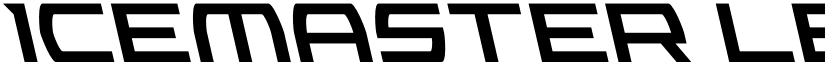 Icemaster Leftalic font
