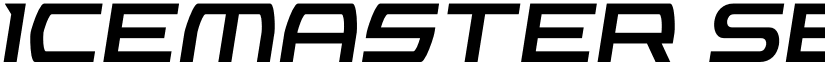 Icemaster Semi-Italic font