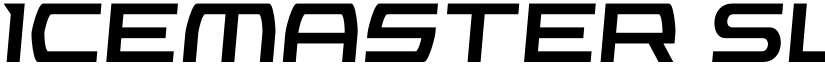 Icemaster Slight-Italic font