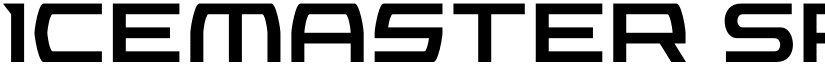 Icemaster Spaced font