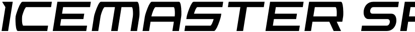 Icemaster Spaced Semi-Italic font