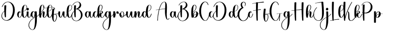 DelightfulBackground font