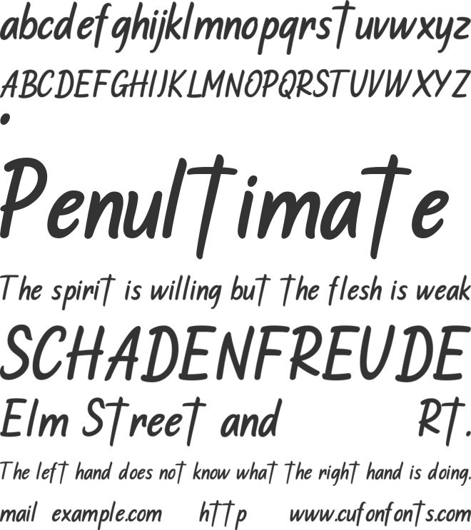 GARTTEN font preview