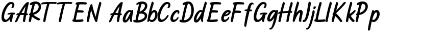 GARTTEN font