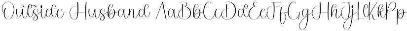 Outside Husband font download