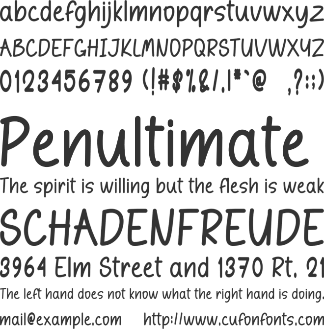 Autumn Holiday font preview