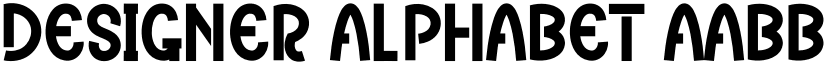 Designer Alphabet font