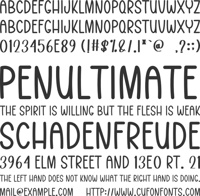 Magnolia Valentine font preview