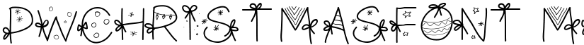PWChristmasfont Medium font