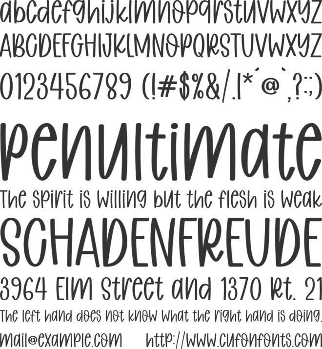 Twinkle Honey font preview