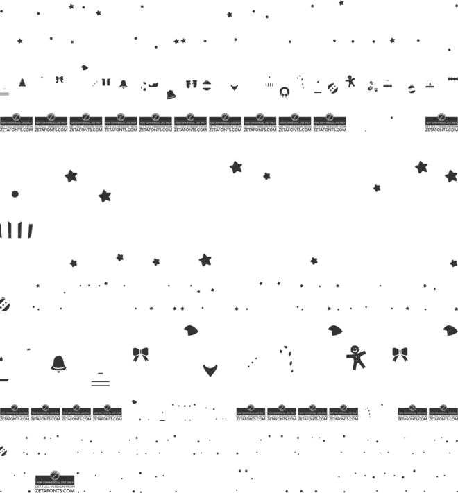 Hello Christmas Fill Trial font preview