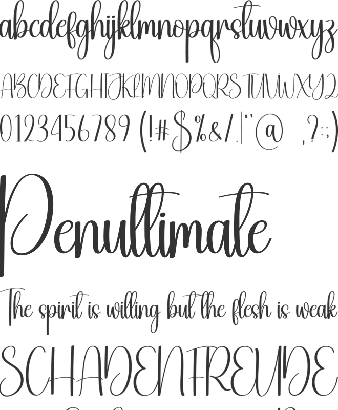 Sunlight font preview
