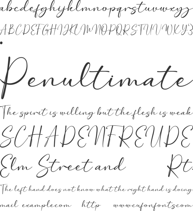 AGATHE font preview
