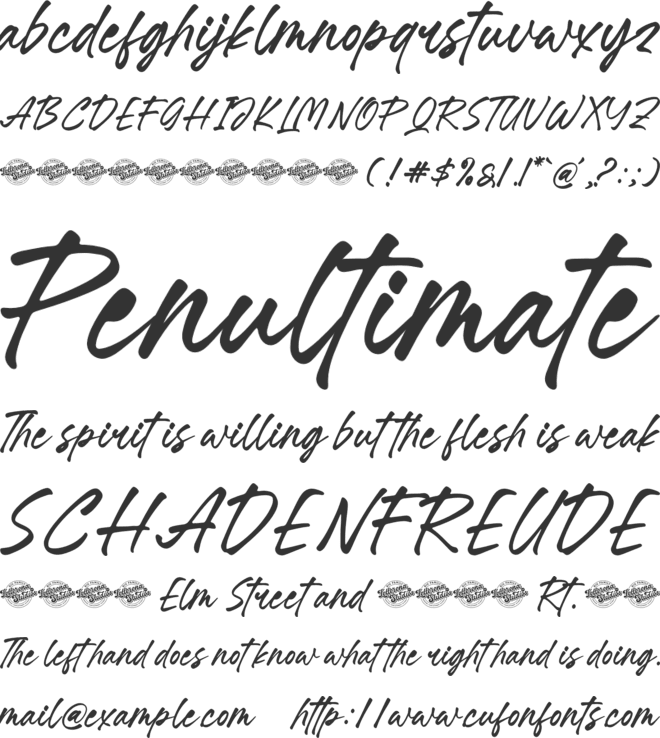 Hello Whisper font preview