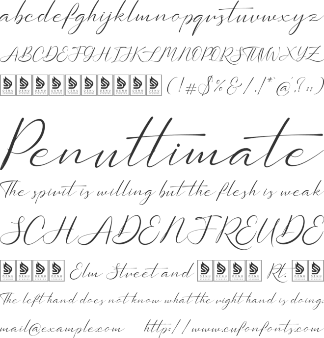 Sollutes Handy font preview