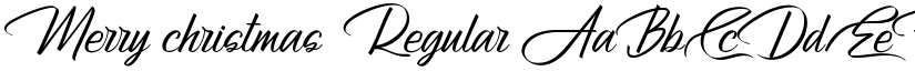 Merry christmas Regular font
