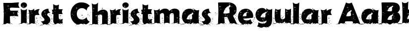 First Christmas Regular font
