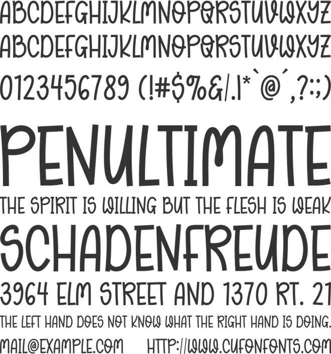 Wildflower Handwriting font preview