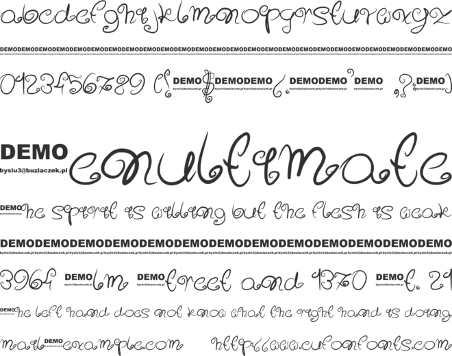 Sweeet! font preview