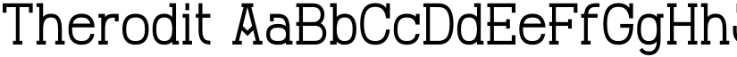 Therodit font download