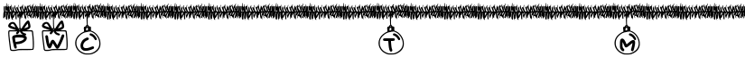 PWChristmasTinsel Medium font