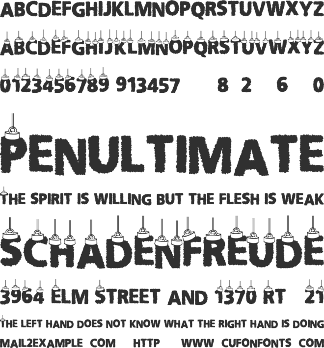 CF Christmas Letters font preview