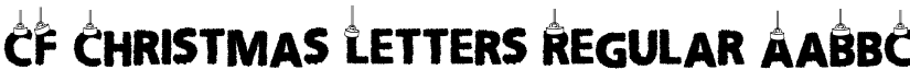 CF Christmas Letters Regular font