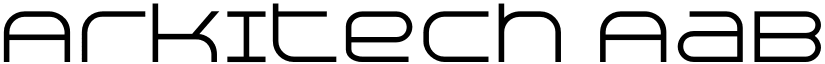 Arkitech font