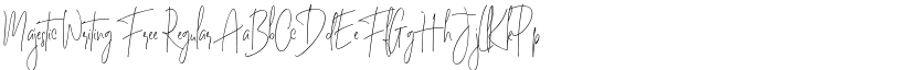 Majestic Writing Free font download