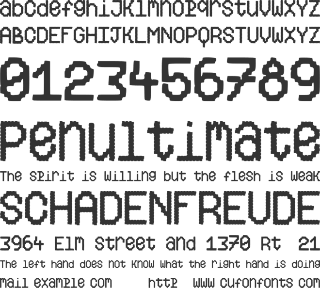 FOPVHS font preview