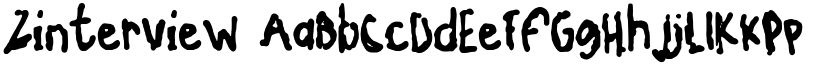 Zinterview font download