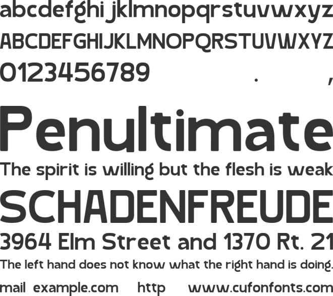 Valtora font preview