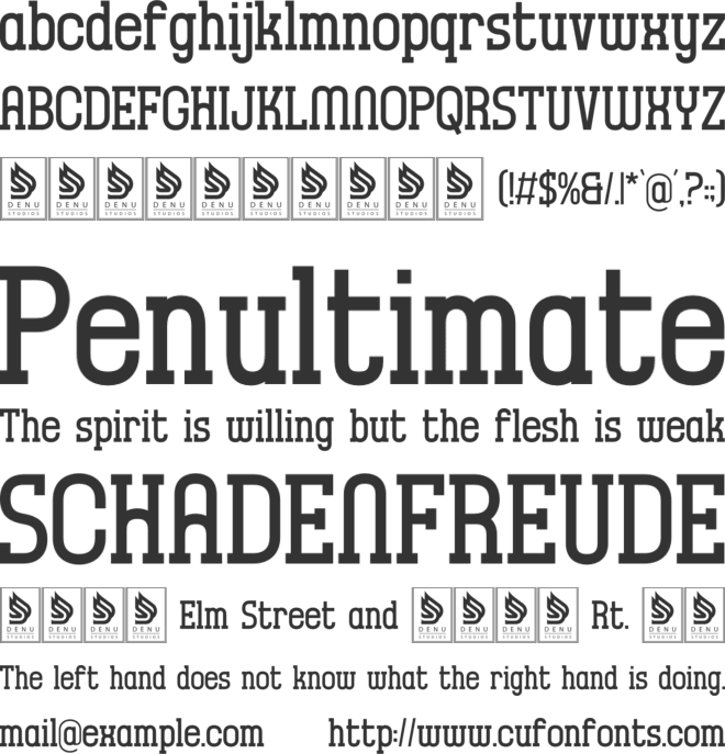 Avacerdo font preview