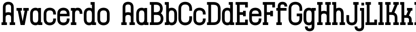 Avacerdo font download